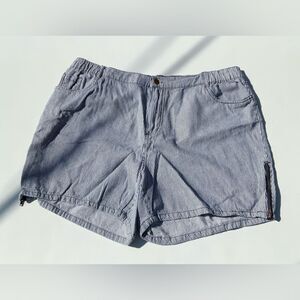 Classic Blue Striped Women's Shorts